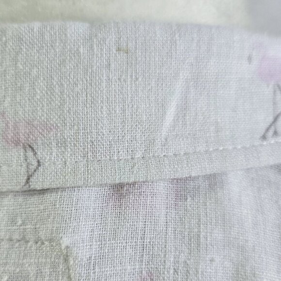 Rails Charli Flamingo Novelty Print Linen Blend White Button-Up Shirt Beachy - Picture 11 of 11